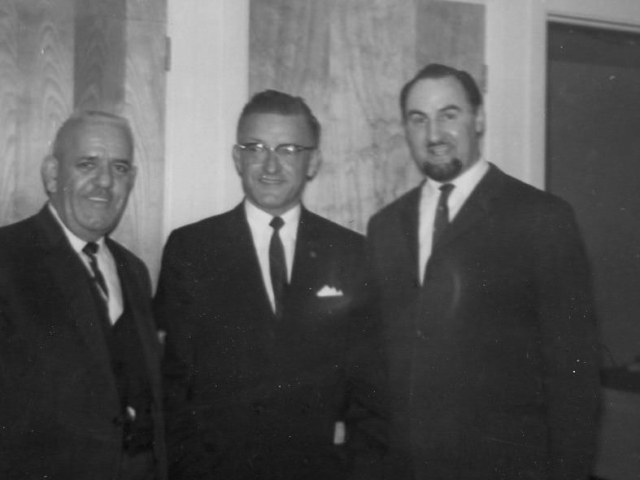 In 1963 Mr Réal Caouette visited the family home of Henri Brousseau. Joseph-David Réal Caouette born on September 26th 1917 and died December 16th 1976, was a Canadian politician from Quebec. He was a member of parliament (MP) and leader of the Social Credit Party of Canada and founder of the « Ralliement des créditistes. » Outside politics he worked as a car dealer.